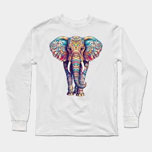 Colorful Elephant #3 Long Sleeve T-Shirt